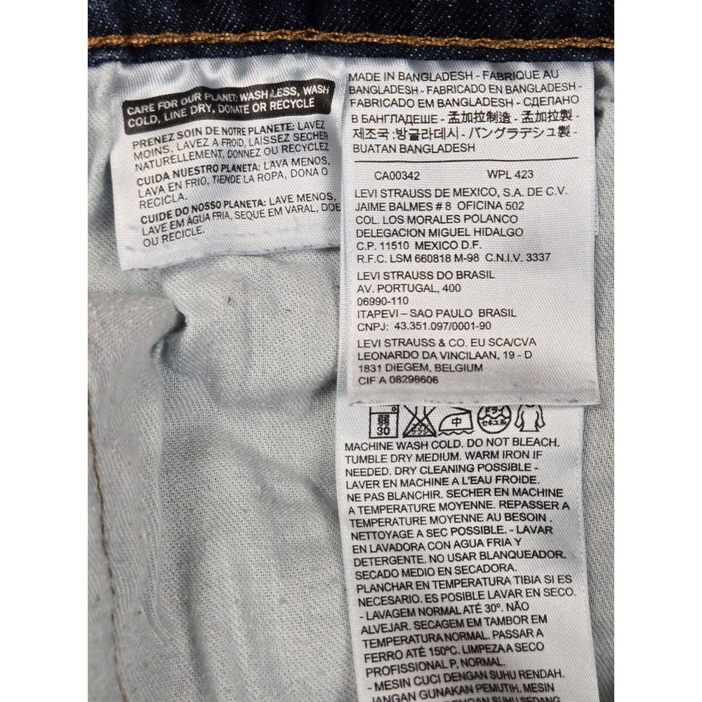 Levi Strauss Co Mens 514 Straight Fit Jeans Blue W36‎ L30 Cotton Blend - Picture 7 of 13